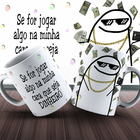 Xícara Flork Meme Piada Internet Boneco Joga Dinheiro Caneca