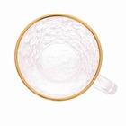 Xicara Para Cafe De Cristal Borda Dourada E Pires Petra 70ml