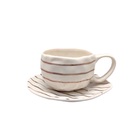 Xícara Para Café Porcelana Listras Wish 240ml Home Design