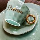 Xícara Para Café Porcelana Wish Dream Verde We Make