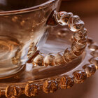 Xícara Para Chá Em Cristal Lyor Coração 170ml Âmbar Metalizado