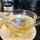 Xicara Vidro Margarida Com Pires Pinus