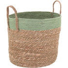 Zagora Cesta Decorativa Organizadora Cachepô 30x34x34cm Fibra