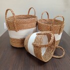 Zagora Cesta Decorativa Organizadora Cachepô Fibra Branco 3 P