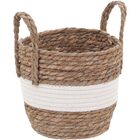 Zagora Cesta Decorativa Organizadora Cachepô Fibra Branco 3 P