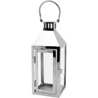 Zummi Lanterna 31x10x10cm Inox Prata Pequeno