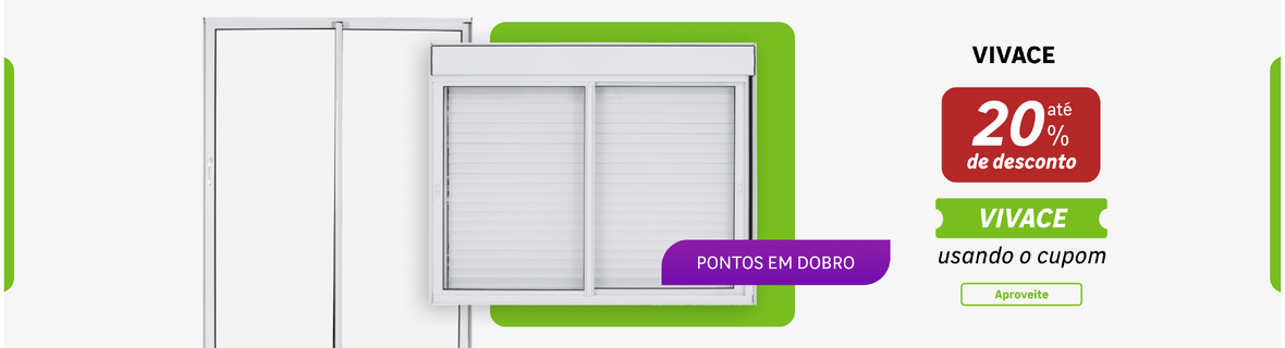 Cupom VIVACE com 20%OFF + 2XP