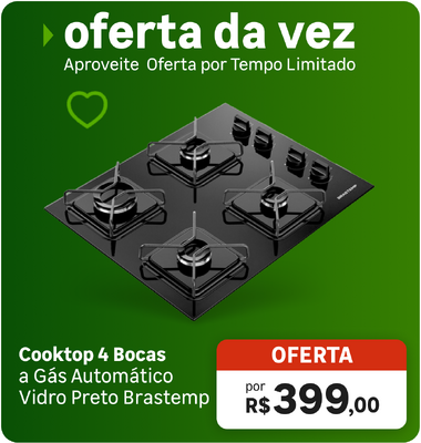 Oferta da Vez - Cooktop 4 Bocas