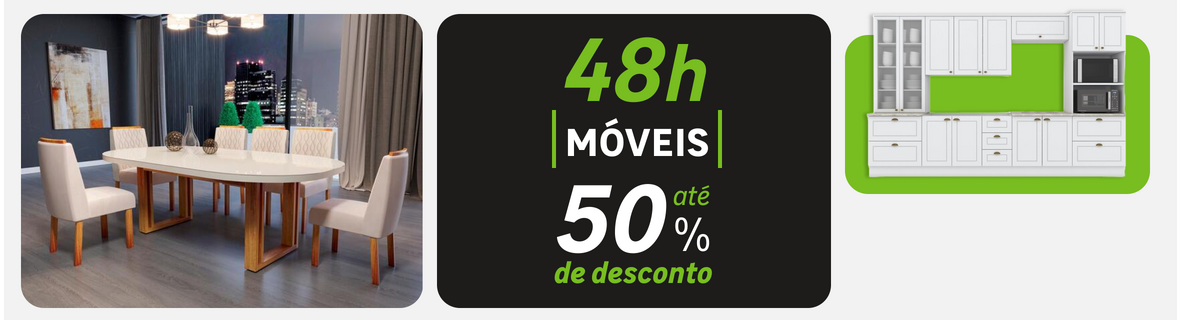48hrs de Móveis com até 50%OFF