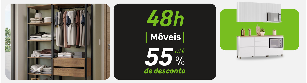 48hrs de Móveis com até 55%OFF