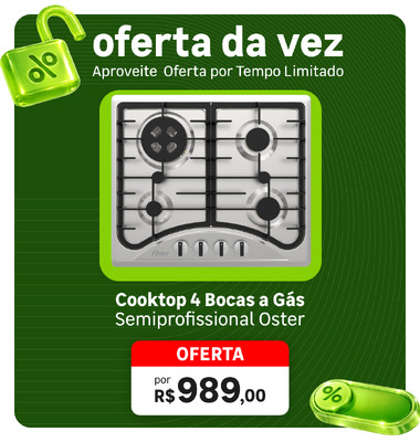 Oferta da Vez - Cooktop