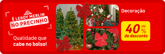 Decoração Especial de Natal no Precinho com até 40%OFF