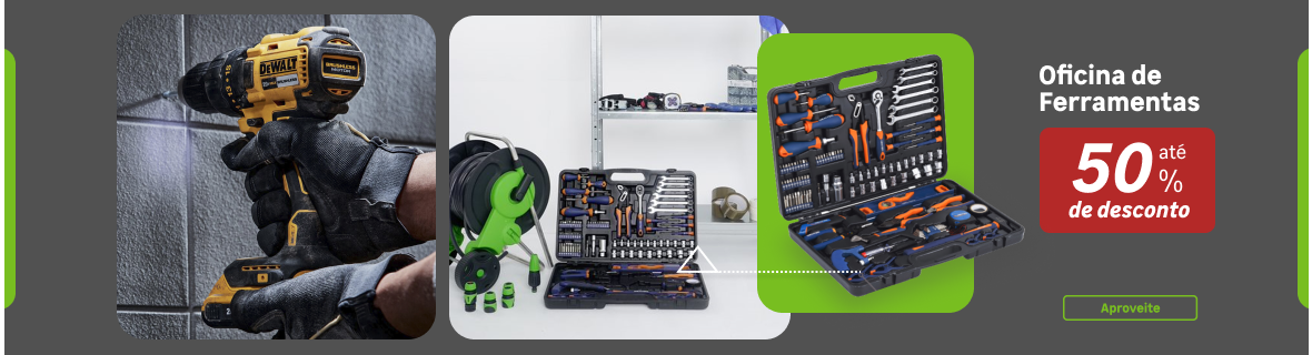 Oficina de Ferramentas com até 50%OFF
