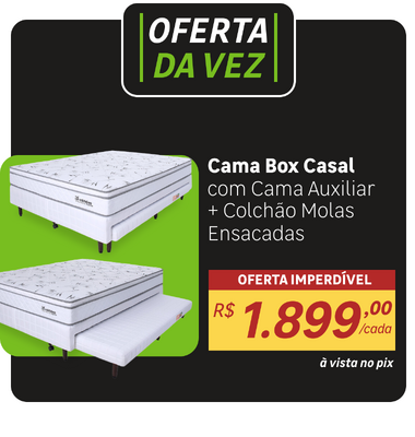 Oferta da Vez - Cama Box Casal com Molas