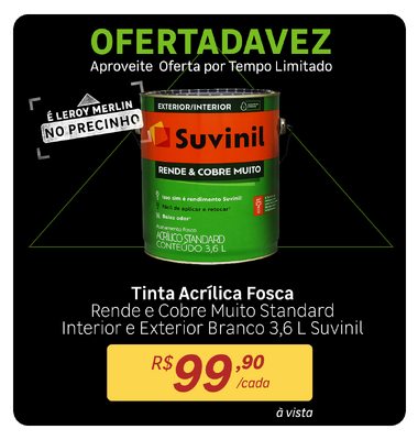 Oferta da Vez - Tinta Acrilica Suvinil