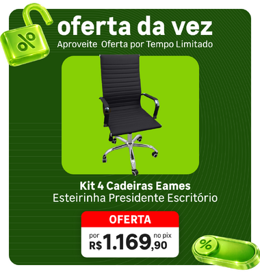 Oferta da Vez - Kit 4 cadeiras
