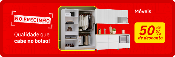 Móveis com até 30%OFF