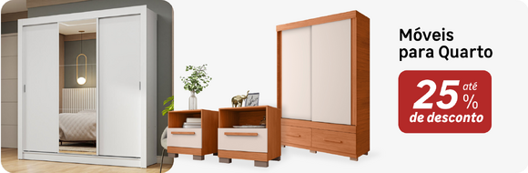 Móveis para Quarto com até 25%OFF