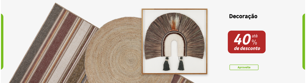 Decoração com até 40%OFF
