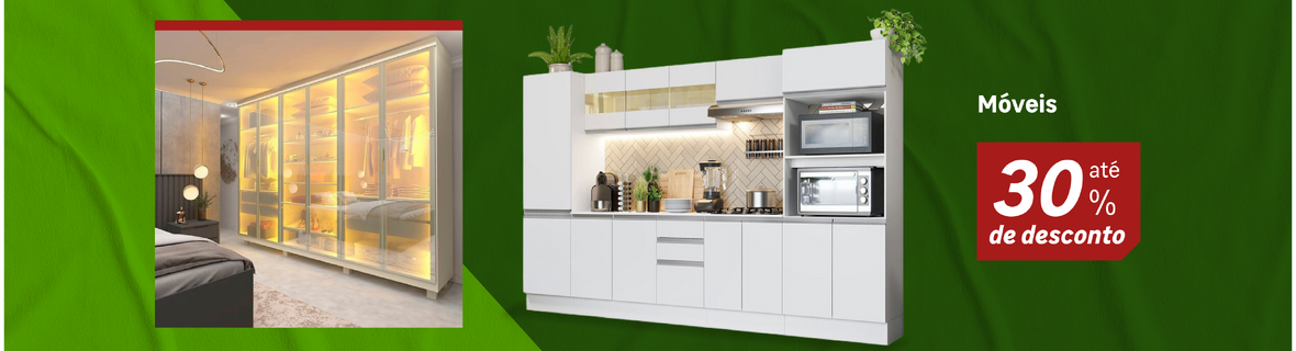 Móveis com até 30%OFF