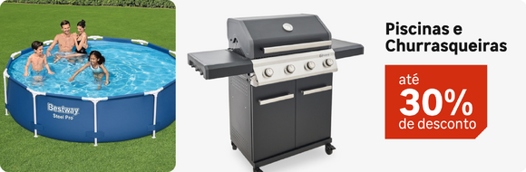 Piscinas e Churrasqueiras com até 30%OFF