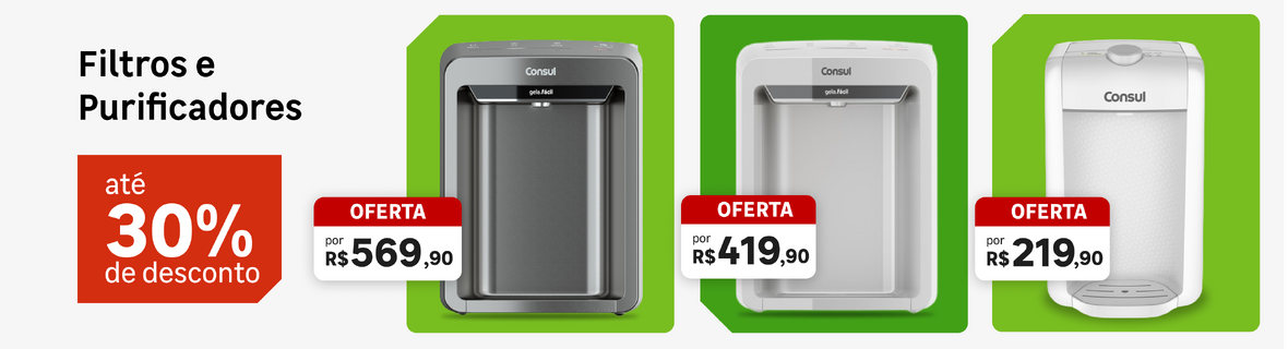 Filtros e Purificadores com até 30%OFF