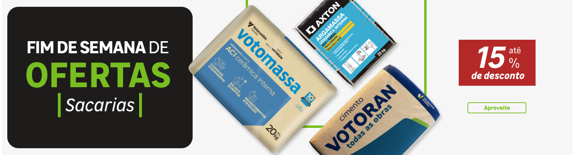 Fim de Semana de Sacarias com até 15%OFF