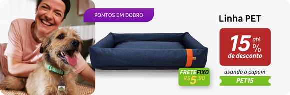 Cupom PET15 com 15%OFF  + 2XP e frete grátis SP