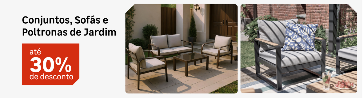 Conjuntos, Sofás e Poltronas de Jardim com até 20%OFF