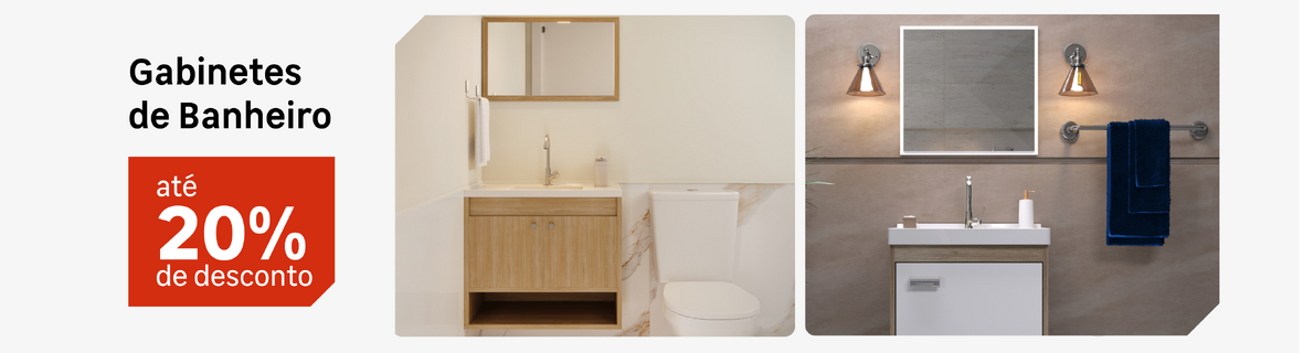 Gabinetes de Banheiro com até 20%OFF