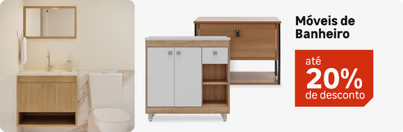 Móveis de Banheiro com até 20%OFF