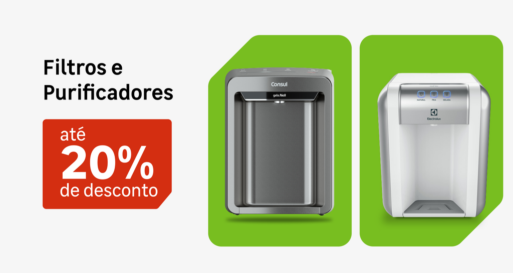 Filtros e Purificadores com at 20 de desconto