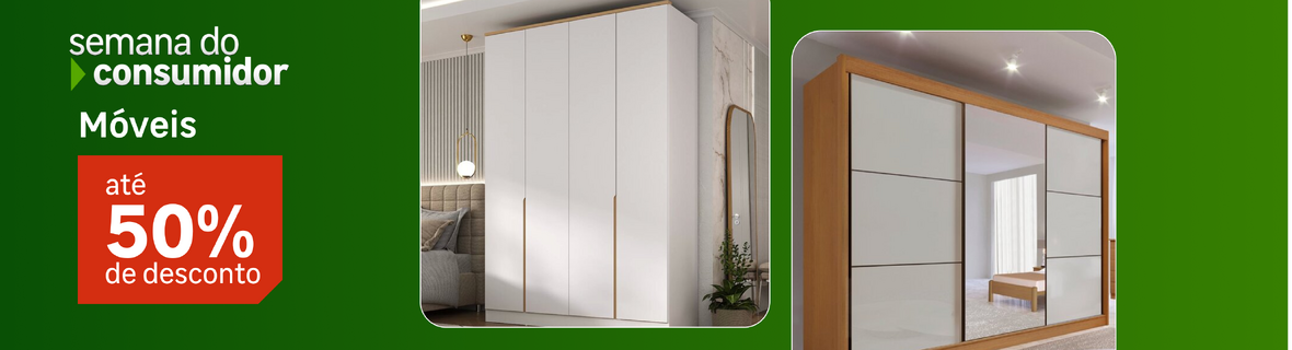 Móveis com até 50%OFF