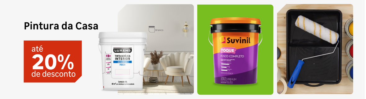 Pintura da Casa com até 20%OFF