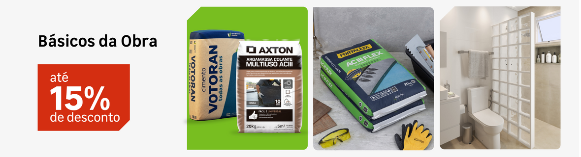 Básicos da Obra com até 15%OFF