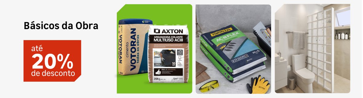 Básicos da Obra com até 20%OFF