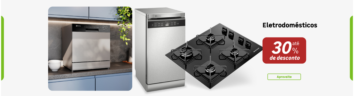 Eletrodomésticos com até 30%OFF