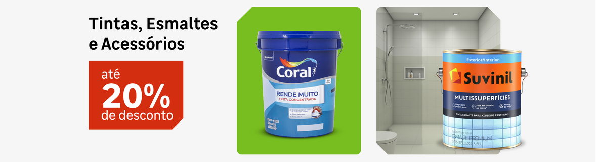 Tintas Esmaltes e Acessrios com at 20OFF