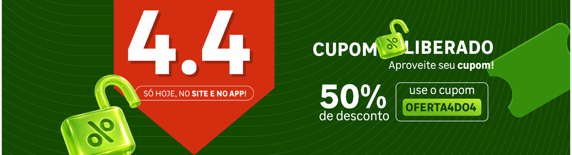 Cupom OFERTA4DO4 com at 50OFF