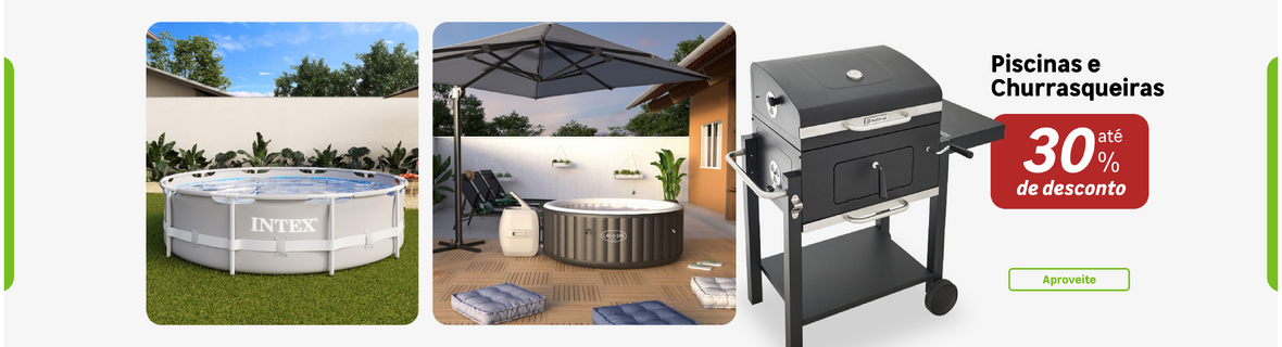 Piscinas e Churrasqueiras com até 30%OFF