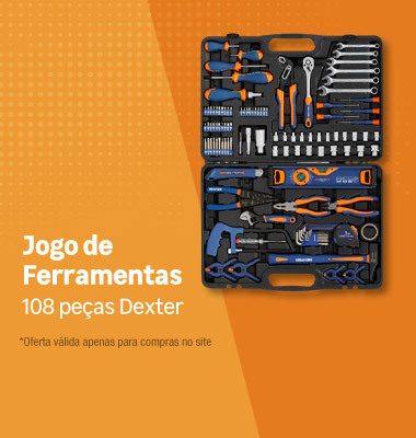 Kit de ferramentas 108 peças Dexter