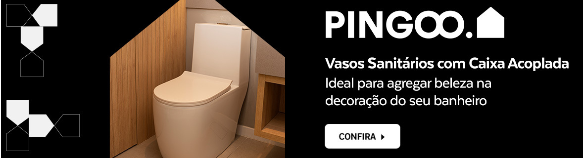 Vaso sanitário com caixa acoplada Pingoo